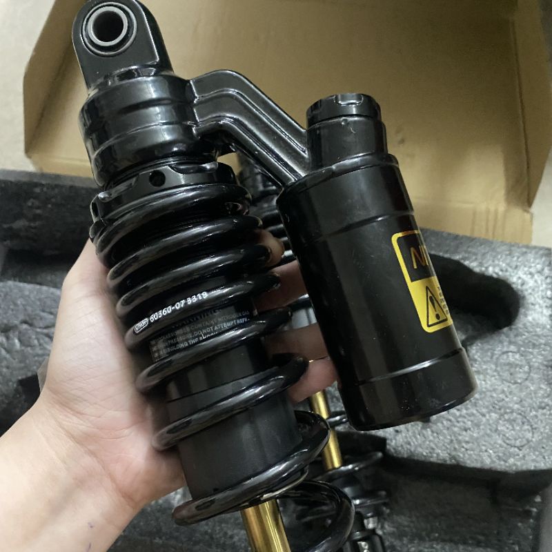 Phuộc nhún sau Nitron bình dầu Full đen Cho các xe Sh Việt