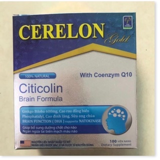 (SP HIỆU QUẢ) Cerelon Gold Giúp hoạt huyết dưỡng não, bền thành mạch. Tăng cường lưu thông máu