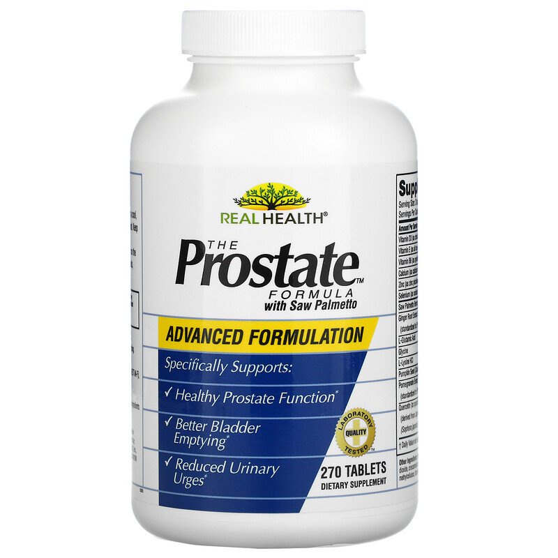 [DATE 9/2023] Real Health The Prostate Formula with Saw Palmetto Tablets 270 VIÊN