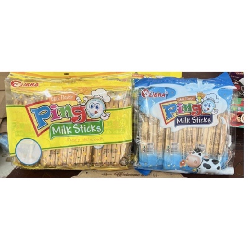 Libra bánh que Pingo hương sữa Milk Stick Biscuit 186g-414g