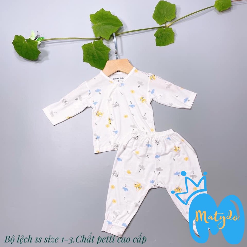Quần áo sơ sinh MATYDO bé trai bé gái mùa hè thu đông giá rẻ đồ mới sinh cho bé Leekid dài tay