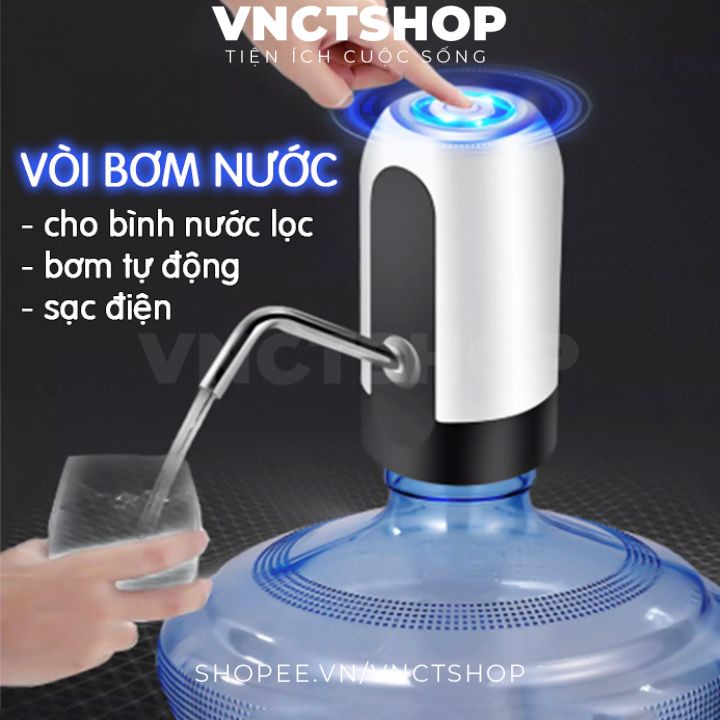 Vòi bơm nước tự động, máy hút nước uống rót rượu mini bơm từ bình nước lọc đóng chai