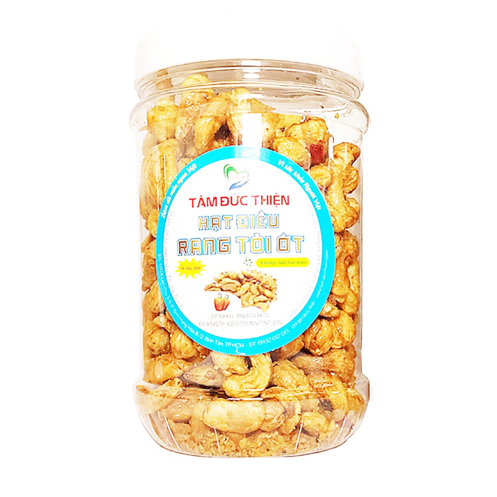 Hộp Hạt Điều Rang Tỏi ỚtTâm Đức Thiện 250GR