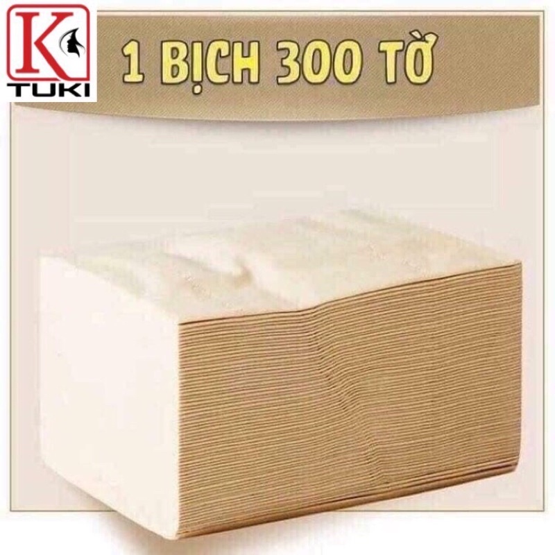 Gói 300 tờ khăn giấy tút SIPIAO siêu dai, mịn, không chất tẩy trắng an toàn cho da bé