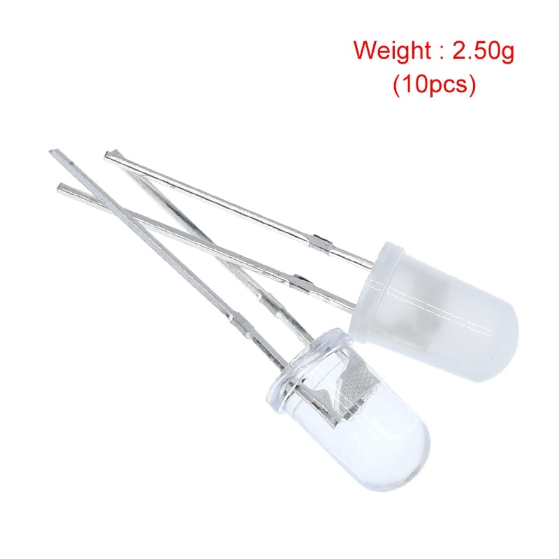 Set 10 Điốt Đèn LED F5 5mm Nhiều Màu Sắc Chuyên Dụng