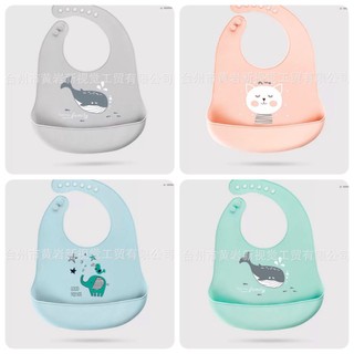 Yếm máng silicon cao cấp cho bé ăn dặm