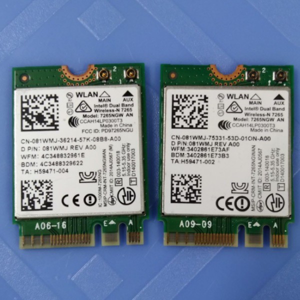 wifi intel N7265, cạc mạng intel chuẩn N