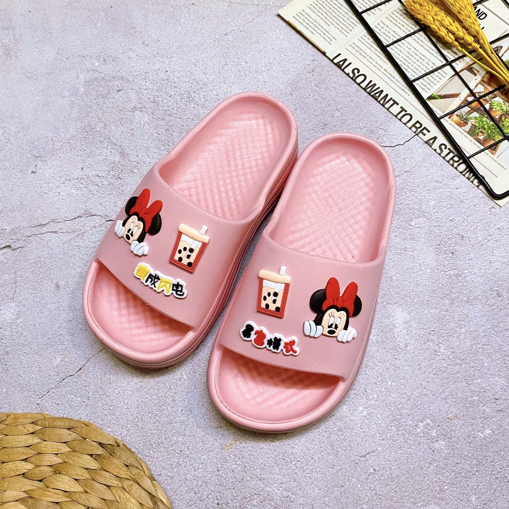 Dép bánh mì lượn sóng icon mickey siêu cưng - TT415