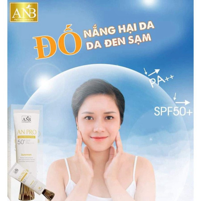 [HÀNG CHÍNH HÃNG] Kem Chống Nắng Lâu Trôi Làm Sáng Da An pro Tâm An SPF50+ PA++++ 50ML