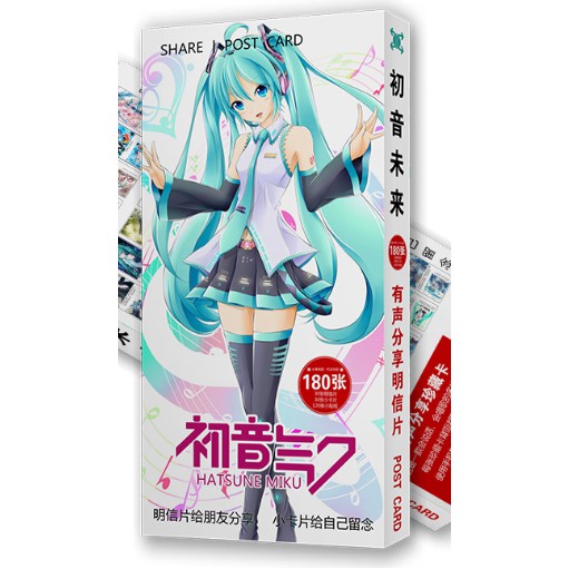 Hộp postcard và sticker anime (nhiều mẫu)