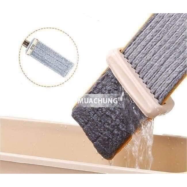 Cây lau nhà tự vắt phẳng thông minh xoay 360 độ