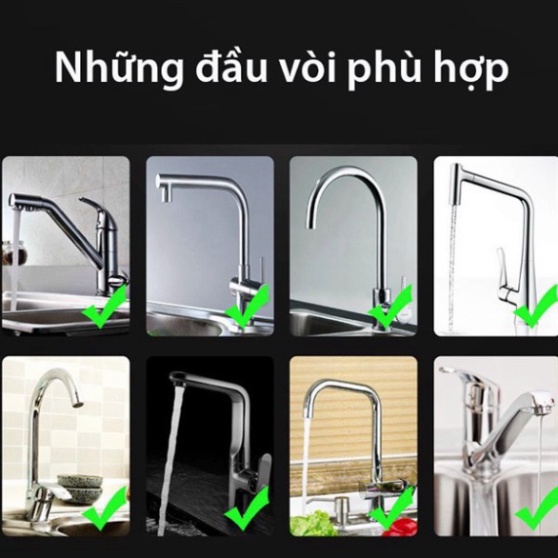 Đầu vòi rửa bát tăng áp 𝑭𝒓𝒆𝒆𝒔𝒉𝒊𝒑 Đầu Vòi Xịt Nước Tăng Áp Cho Vòi Bồn Rửa - Dây dài