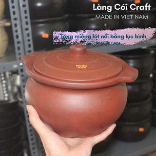 Nồi đất nung Nodacook 2L kho cá siêu ngon - Làng Cói Craft phân phối