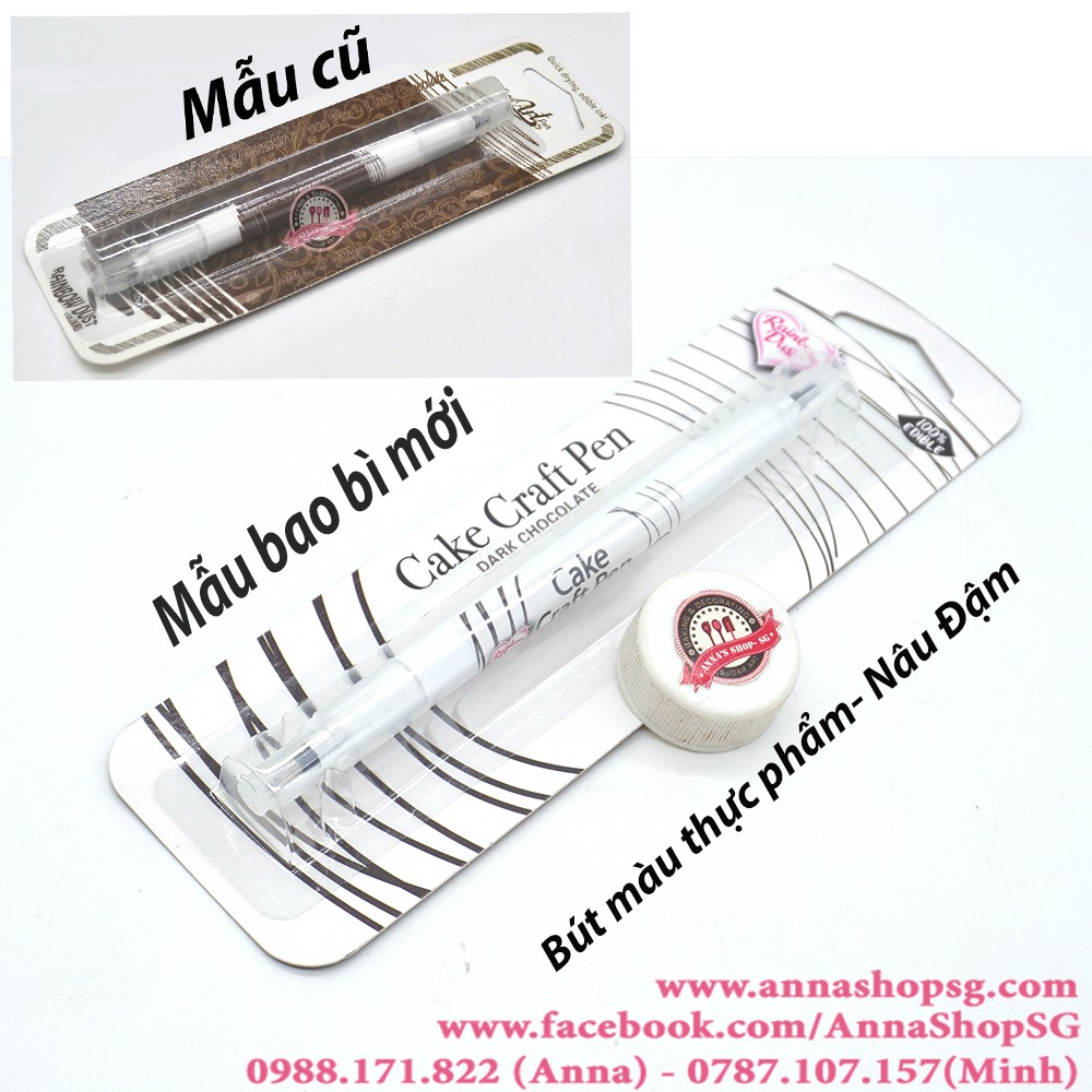 BÚT MÀU THỰC PHẨM NÂU ĐẬM