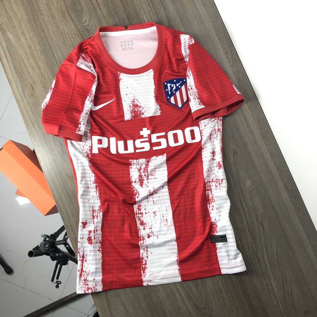 Bộ quần áo thể thao,áo bóng đá,đá banh CLB Atletico Madrid 2021 - 2022 vải gai Thái,mềm,mát,mịn,thấm hút mồ hôi.