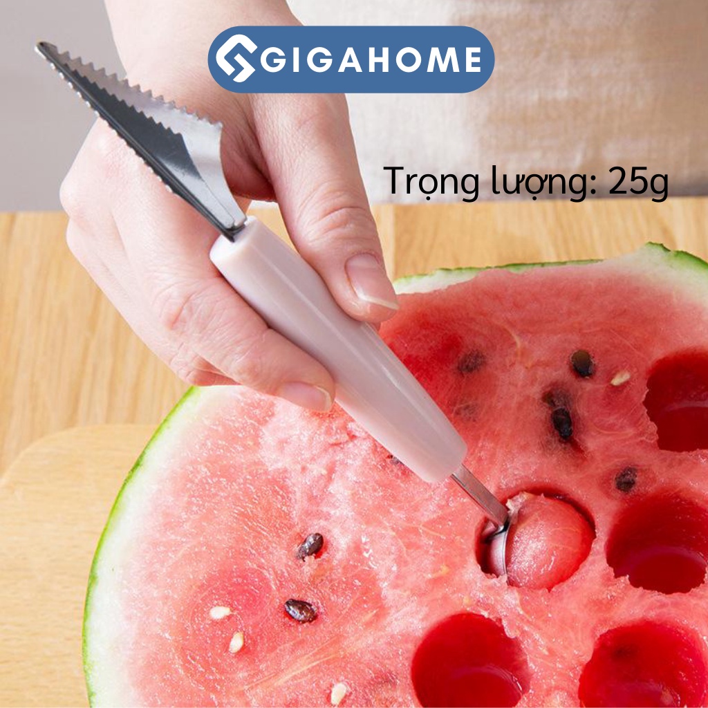 Dụng Cụ Tỉa Hoa Quả Chuyên Nghiệp GIAHOME Khắc Tỉa 2 Đầu, Nạo Tạo Hình, Múc Trái Cây 8114