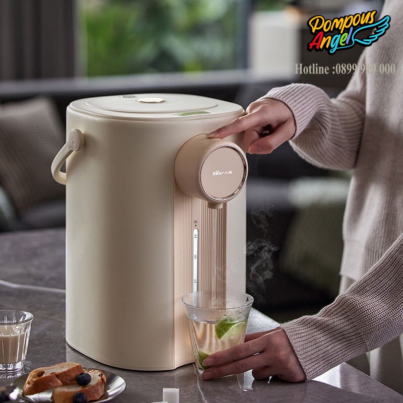 Bình thuỷ điện nước nóng giữ nhiệt 5L BEAR ZDH-H50E1 màu trắng
