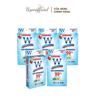 Combo 5 Khẩu trang Wakamono Trẻ em - (4 Lớp, Hộp 10 Cái)