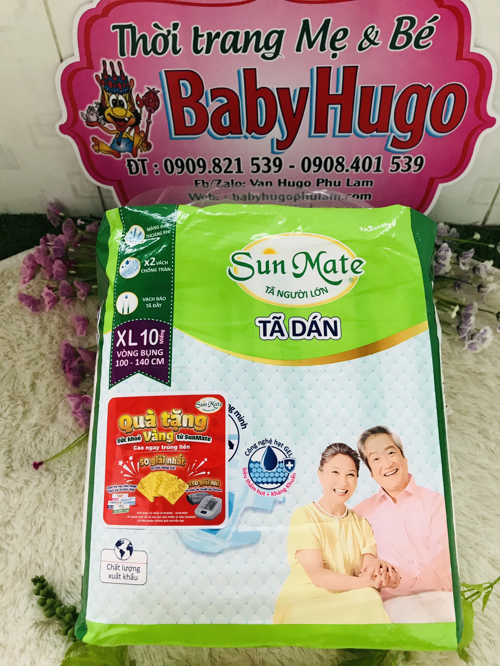 Tả dán người già Sun Mate  Size XL 10