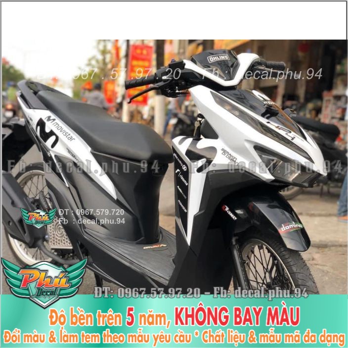 Tem rời Vario Movistar Trắng đen (H) -1
