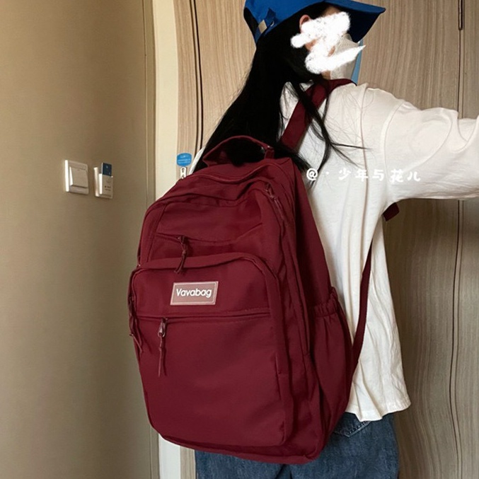Balo đi học Logo VAVABAG không thấm nước phong cách Ulzzang