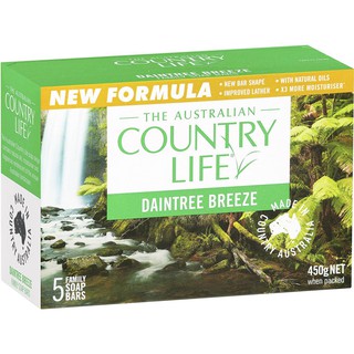 Country Life Xà bông Daintree Breeze  - Lốc 5 x 90g - Xà bông kháng khuẩn nhập khẩu từ Úc