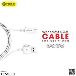 Cáp sạc Chân Micro TITAN - CM09 dài 1m