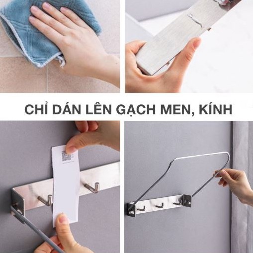 Kệ đa năng để thau chậu rổ,khăn Inox304 Nanichino dán tường phòng tắm nhà bếp