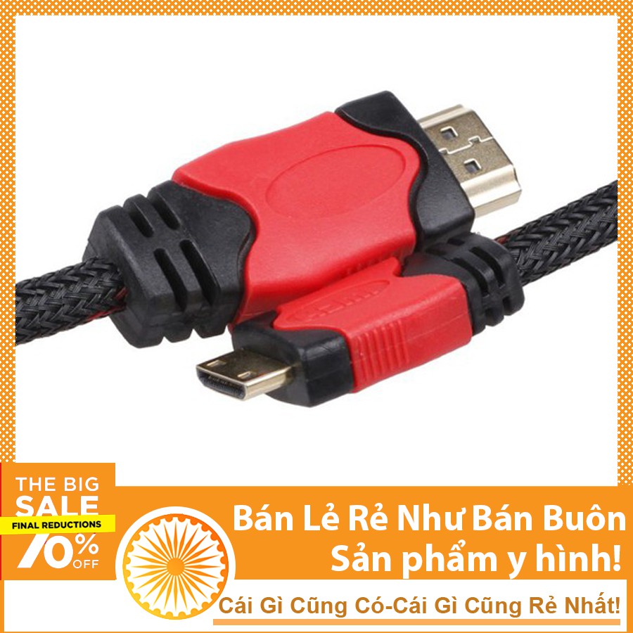 Cáp Chuyển Đổi Mini HDMI Sang HDMI 1,5m