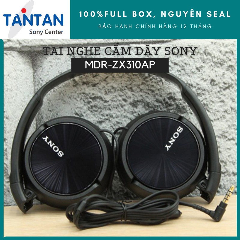 Tai nghe CHOÀNG ĐẦU Sony MDR-ZX310AP | FREESHIP | Neodymium tái tạo âm thanh mạnh mẽ - Thiết kế gập gọn nhẹ - Micro