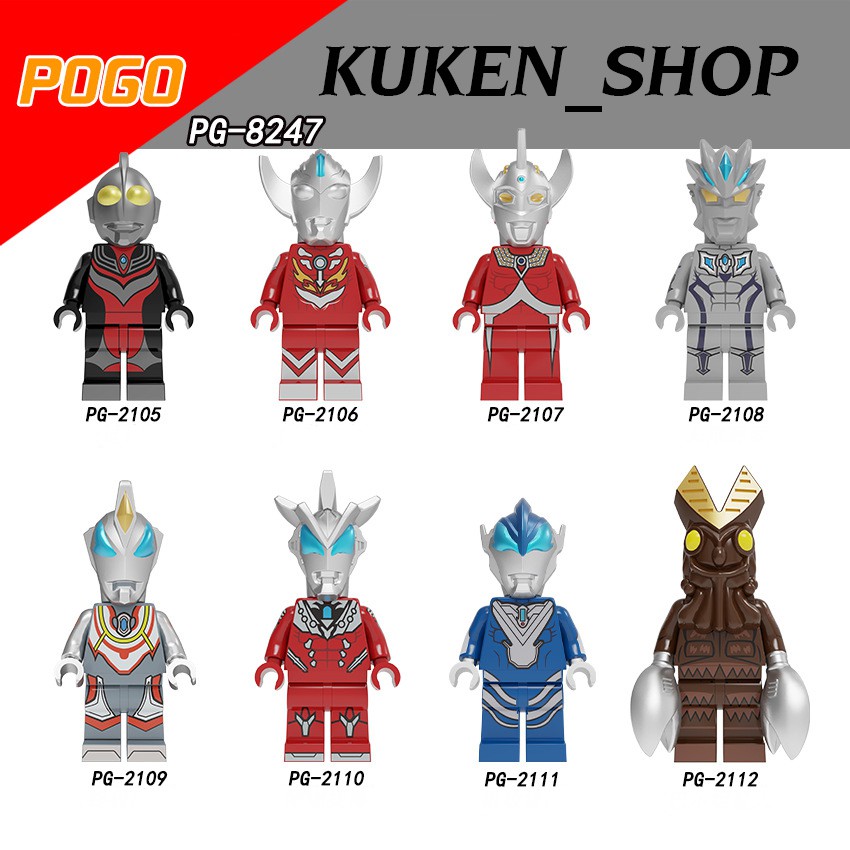 Minifigures Siêu Nhân Điện Quang Various Ultraman PG8247