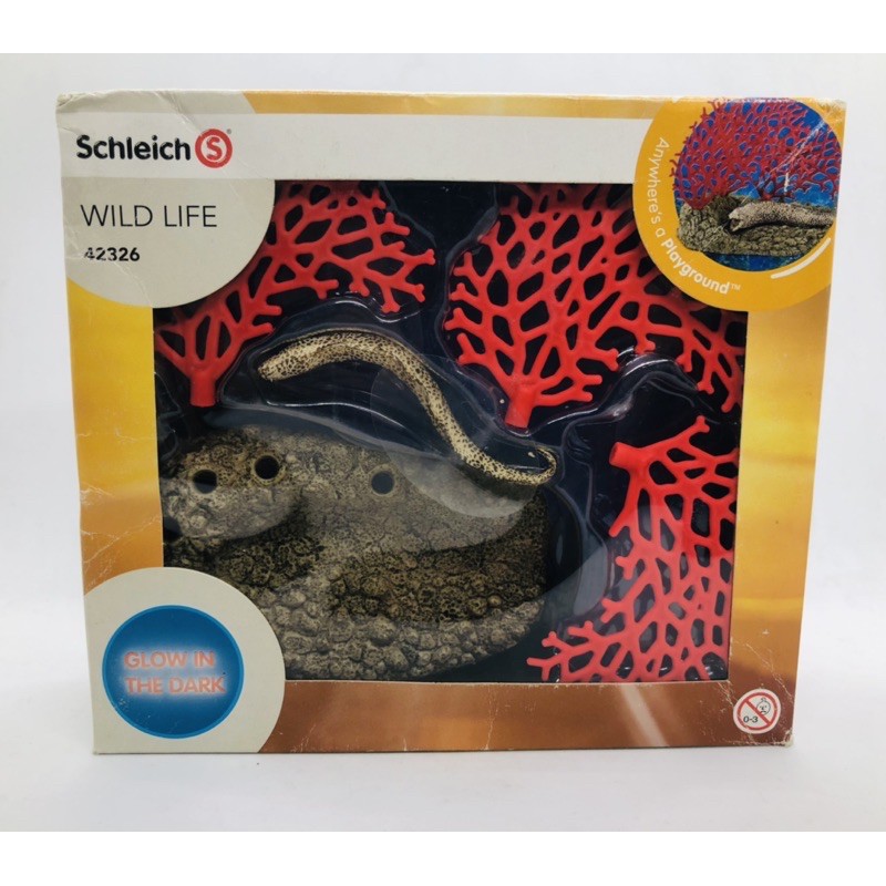 Mô hình động vật Schleich chính hãng Set cá chình biển và rạn san hô 42326 - Schleich House