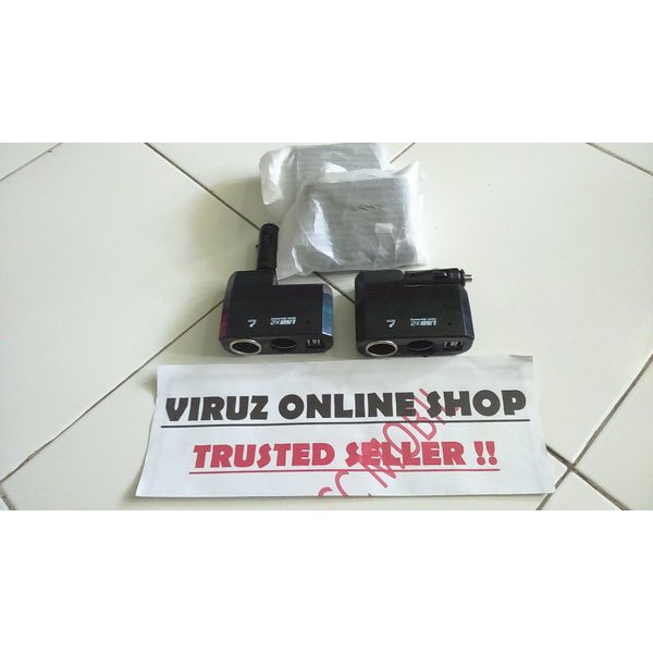 Bật Lửa 2 Ổ Cắm Với 2 Cổng USB