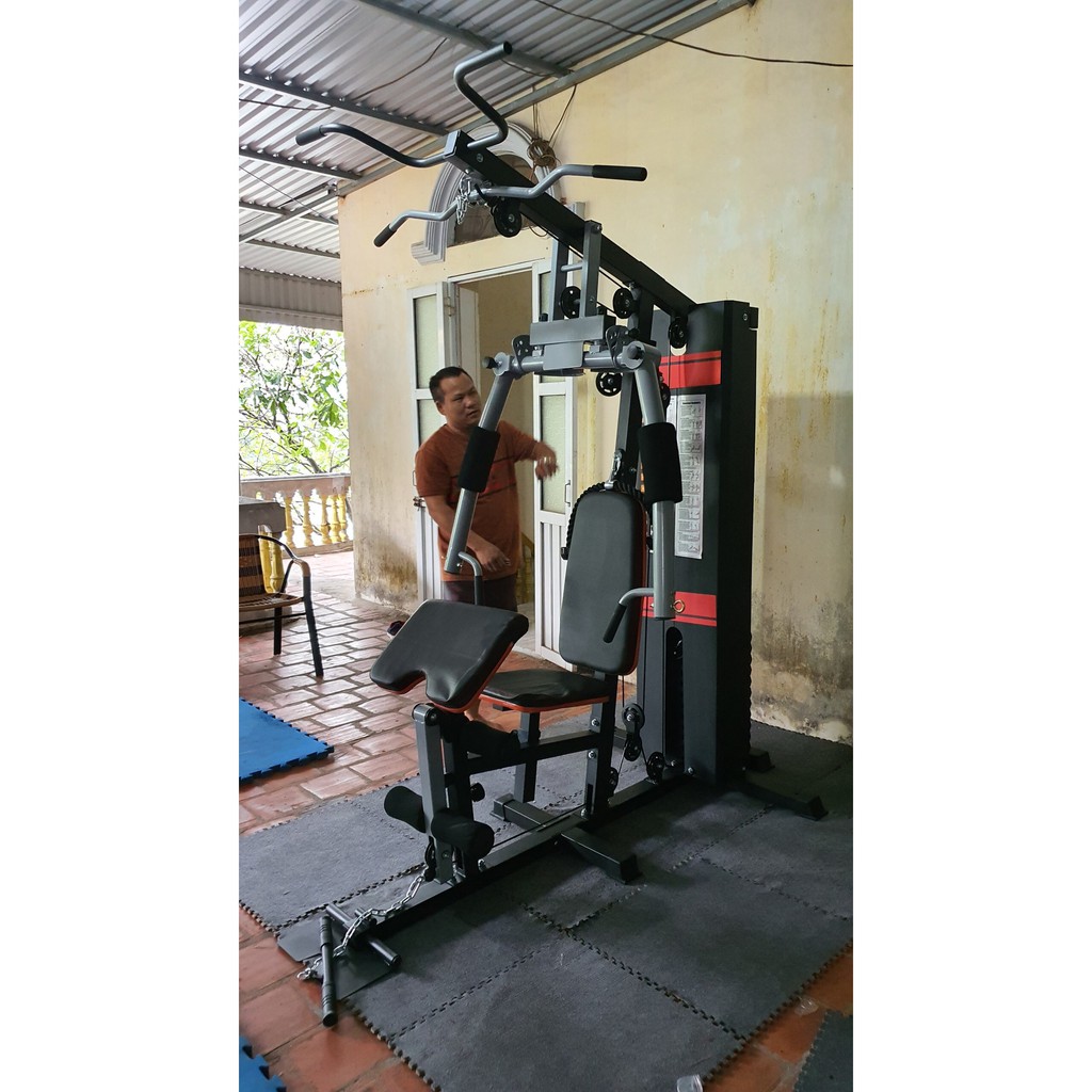 Giàn tạ đa năng tập ngực, kéo xô, tập tay, đá chân, xà đơn tại nhà HQ708 nhập khẩu chính hãng - SÀI GÒN SPORT