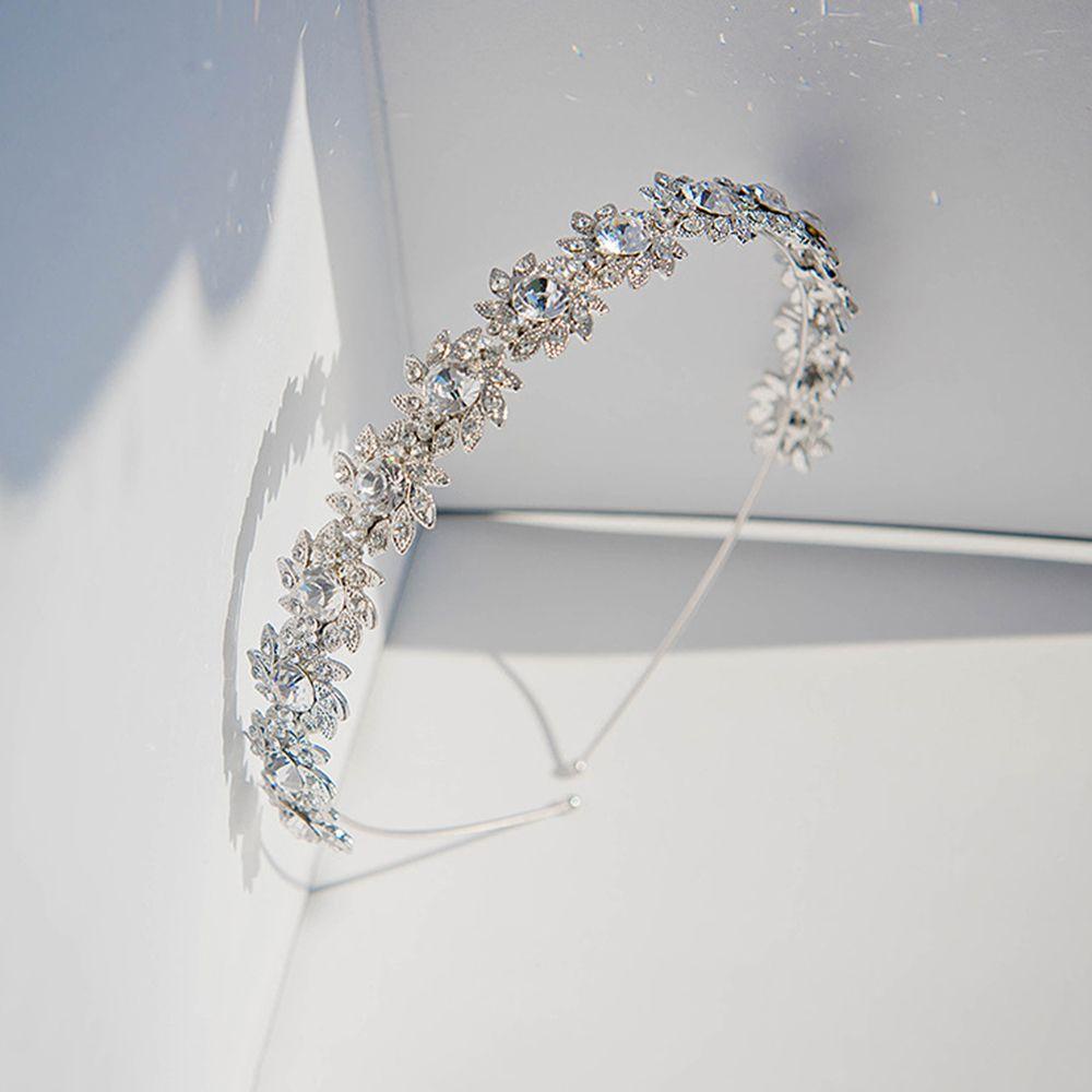 Băng Đô Cài Tóc Đính Hoa Lấp Lánh 15H Cho Cô Dâu