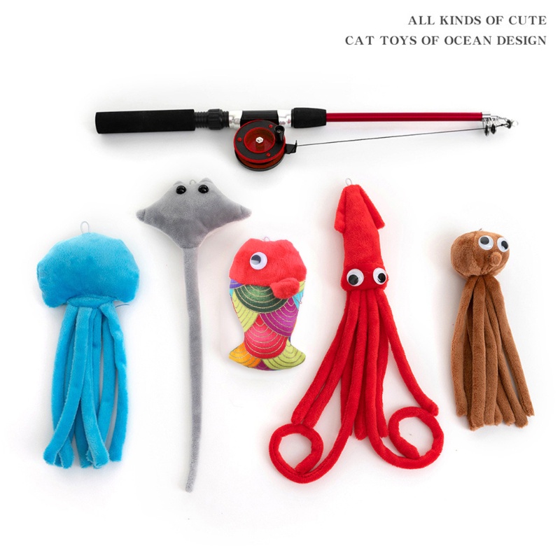 Đồ Chơi Gậy Gắn Thú Nhồi Bông Dễ Thương Cho Mèo Cưng