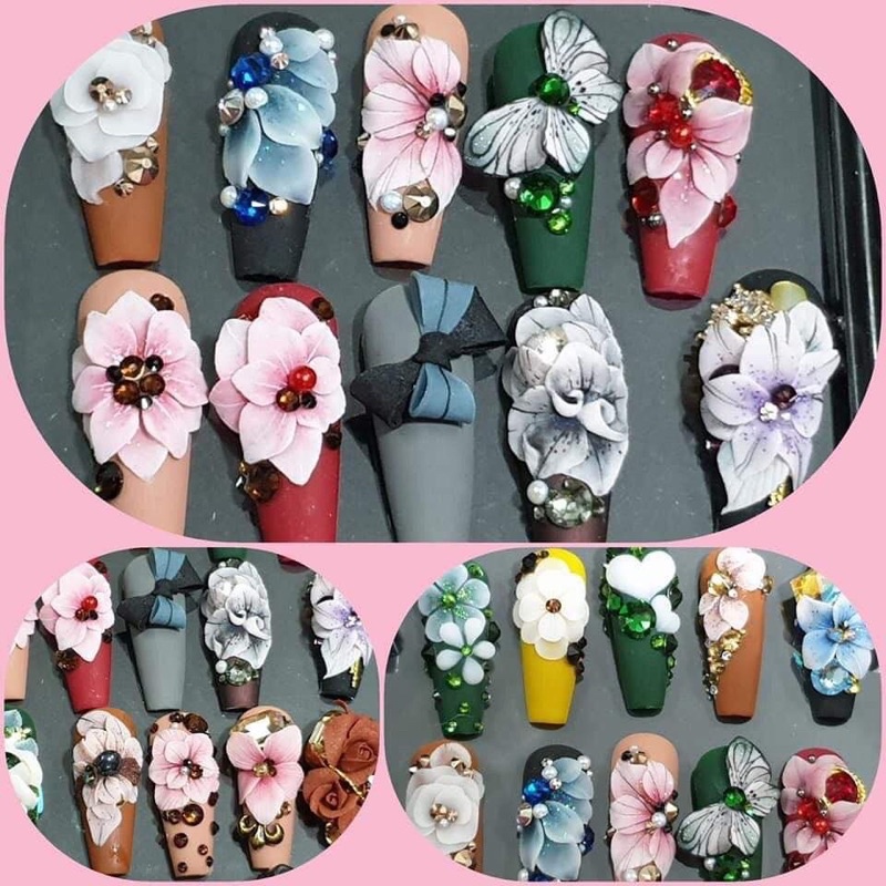 Set bột Mỹ 24 màu- Đắp móng và nặn hoa