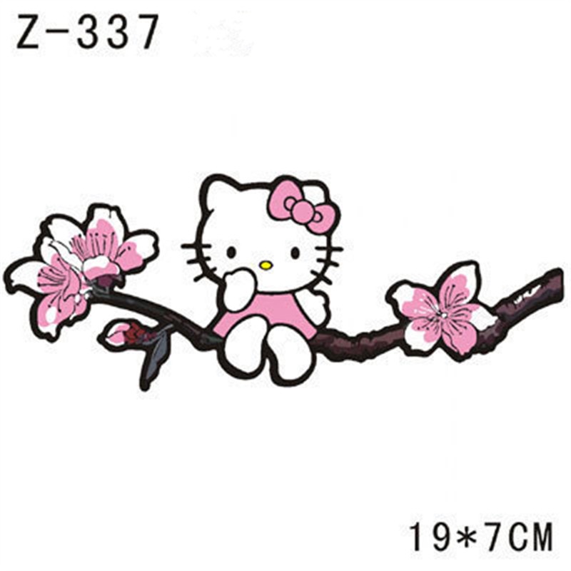 Miếng Dán Trang Trí Xe Hơi Hình Hello Kitty Series 03 Phản Quang Sáng Tạo