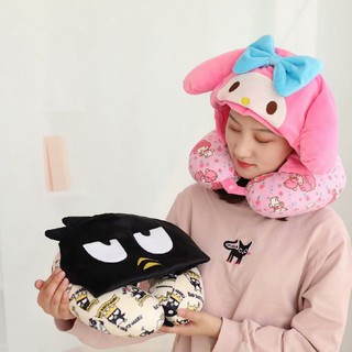 Gối kê cổ hình chữ U có mũ trùm đầu tiện dụng