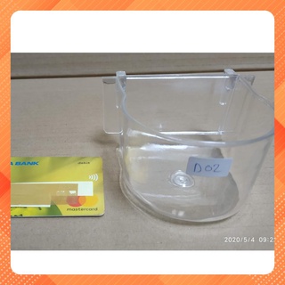 D02 - 10 cái Máng đựng khoáng, cát cho chim yểng - bồ câu mẫu Trung Quốc, mica cao cấp