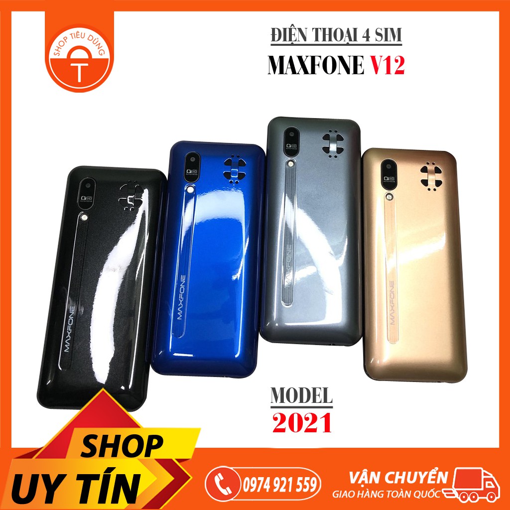 ĐIỆN THOẠI MAXFONE V12 4 SIM KIỂU DÁNG N7000 FULLBOX