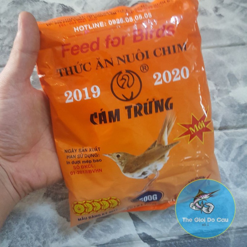 Cám trứng(cám chim) ba vì đã xay mịn câu cá 500gr-cám chim xay nhiễn câu cá