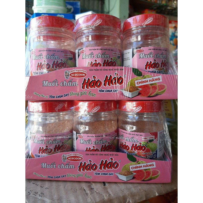 Muối chấm Hảo Hảo tôm chua cay Acecook hũ 120g