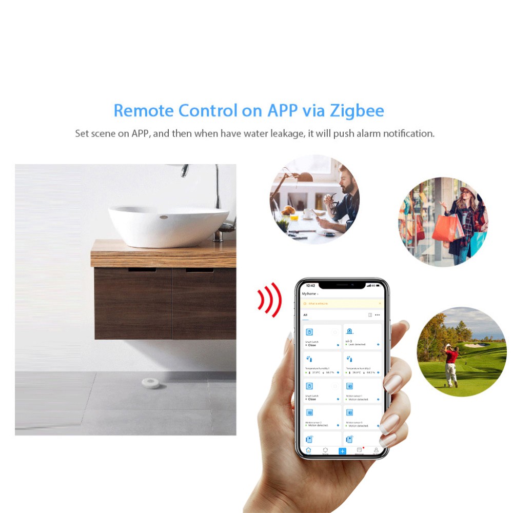 Thiết Bị Cảm Biến Rò Rỉ Nước Thông Minh Ewelink Zigbee