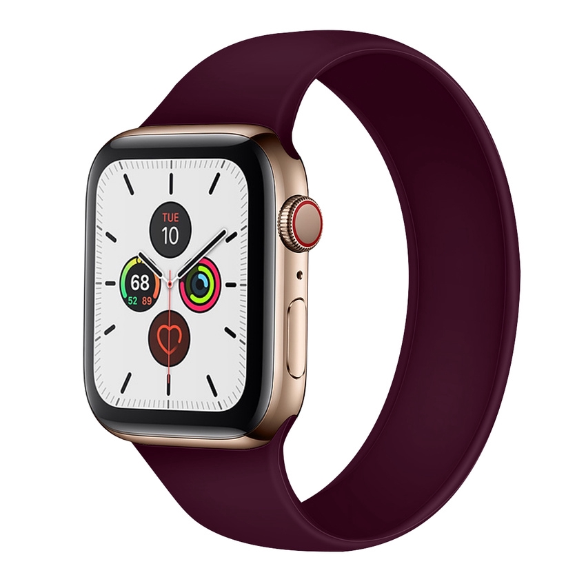 Dây Đeo Đồng Hồ Thể Thao Thay Thế Bằng Silicon Mềm Không Nút Bấm Cho Iwatch 44mm 42mm 38mm 40mm Apple Watch Series Se 6 5 4 3 2 1