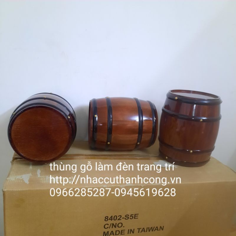 Thùng gỗ làm đèn trang trí,thùng,Thùng gỗ đựng rượu vang 5lit