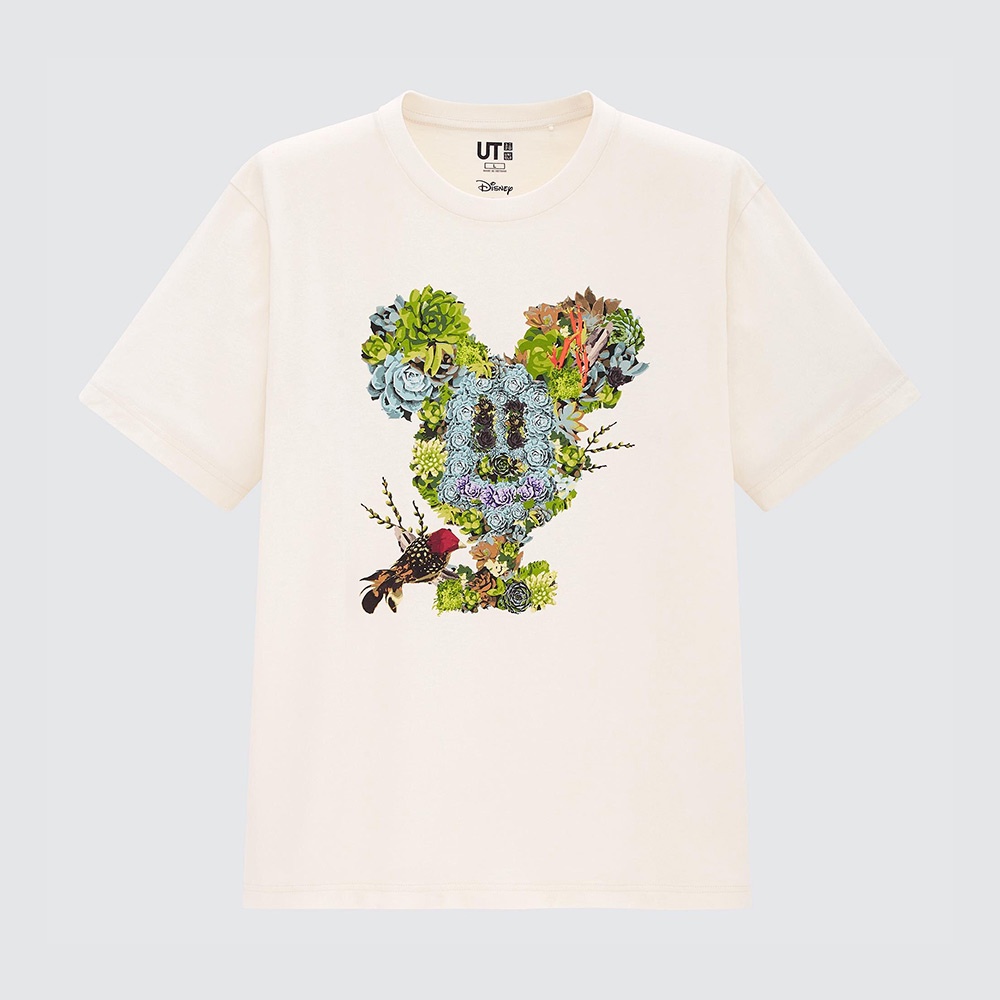 DISNEY Áo Thun Uniqlo UT Tay Ngắn In Hình Chuột Mickey Cho Cặp Đôi Nam Nữ 449508