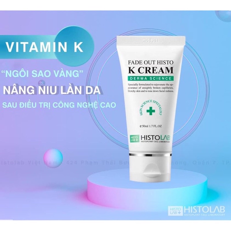 Kem dưỡng phục hồi Vitamin K- K Cream 12g Histolab