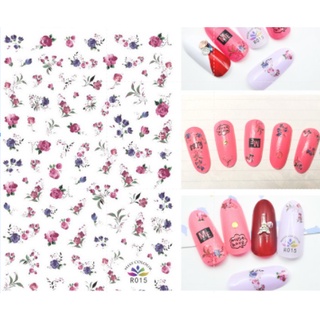 Sticker dán móng tay hình hoa, lá, bướm đẹp