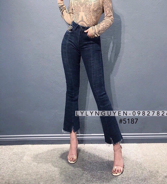 Quần jean nữ ống loe 3 màu | BigBuy360 - bigbuy360.vn